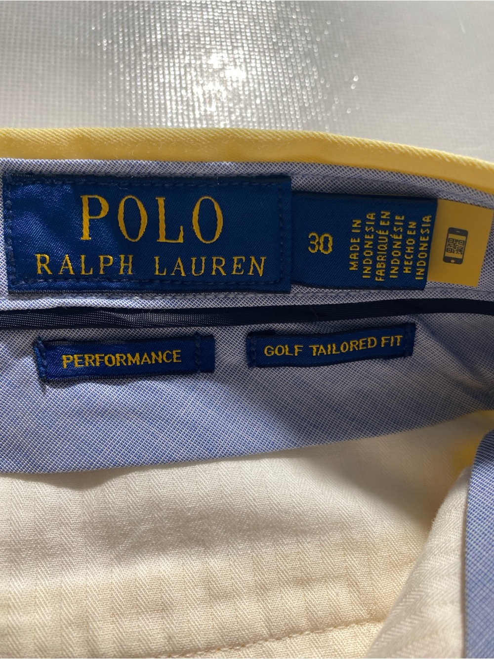 NEW- Size 30 Mens Polo Ralph Lauren Performance Chino Shorts Flat 8.5”i Yellow - Picture 10 of 14